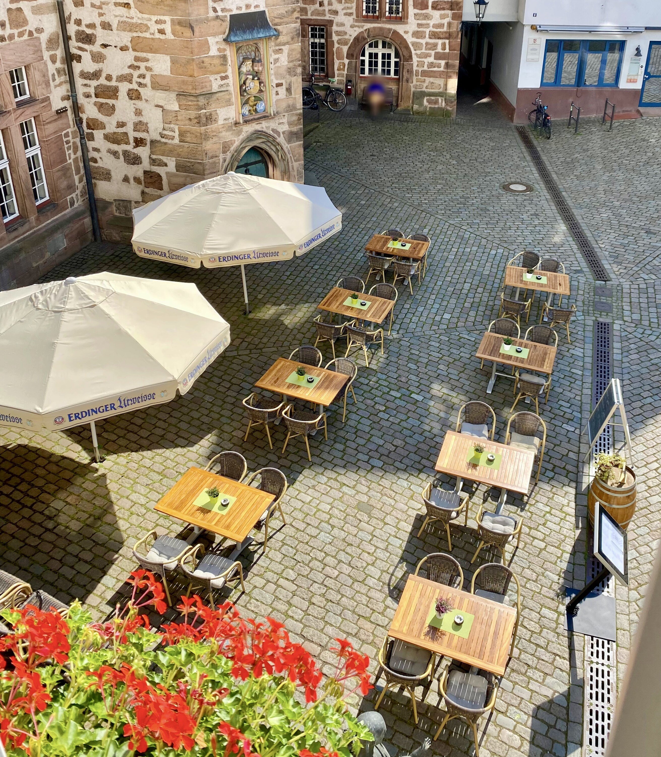 Freiterrasse am Marktplatz Marburg